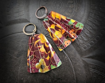 Tin Floral Earrings