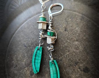 Malachite Gemstone Earrings