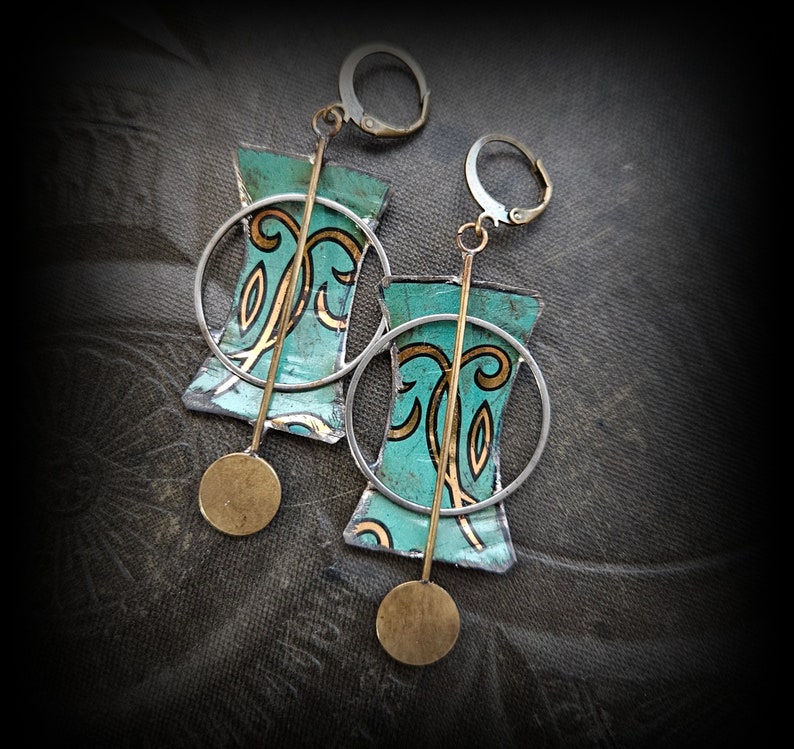 Tin Earrings image 1