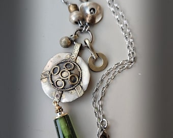 Roman Glass Pendant Necklace