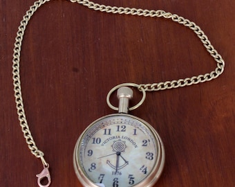 Vintage Brass Pocket Watch – Steampunk Timepiece, Collectible