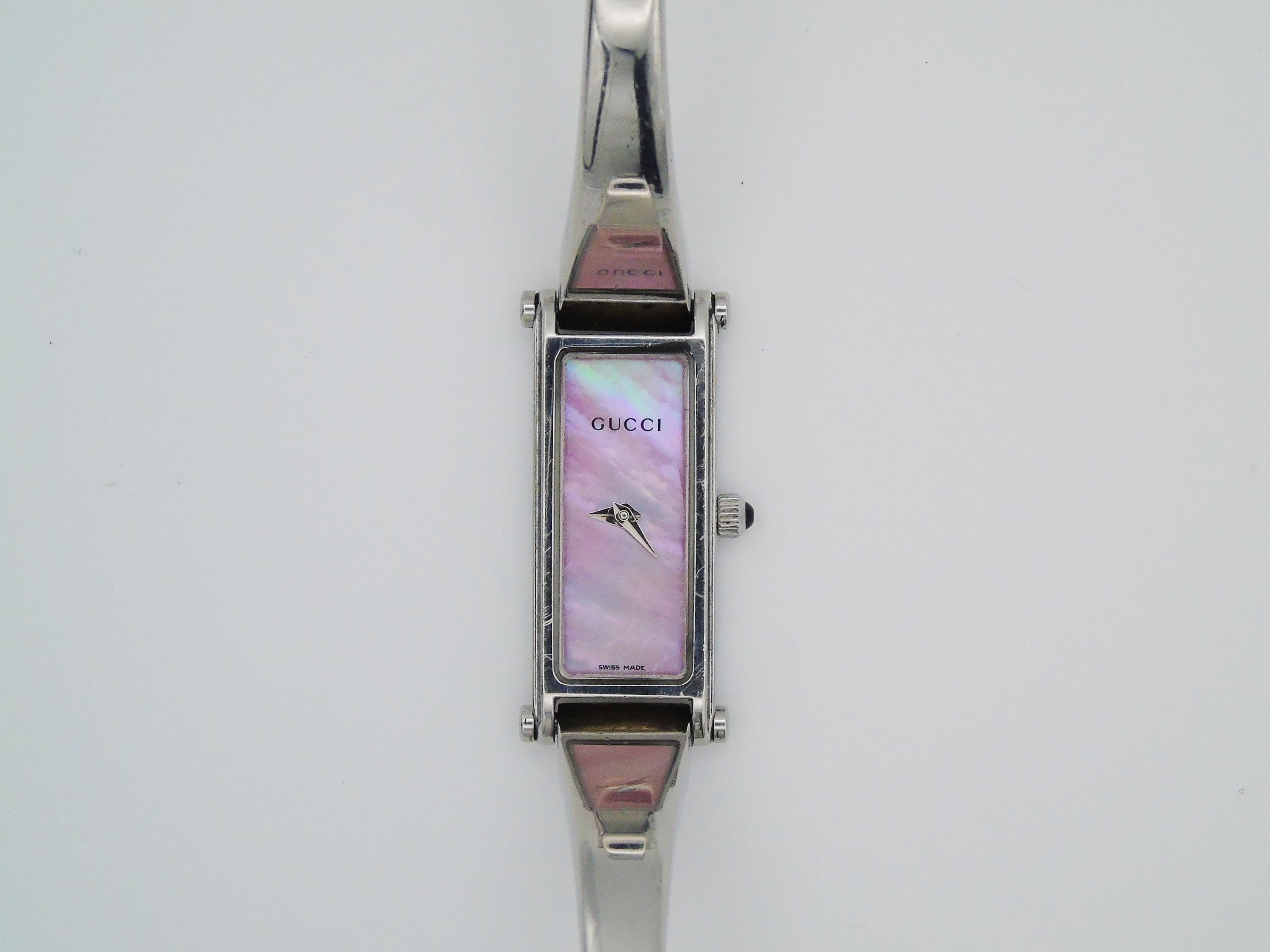 GUCCI マザーオブパール 長方形時計 Gucci watch mother of pearl - Etsy 日本
