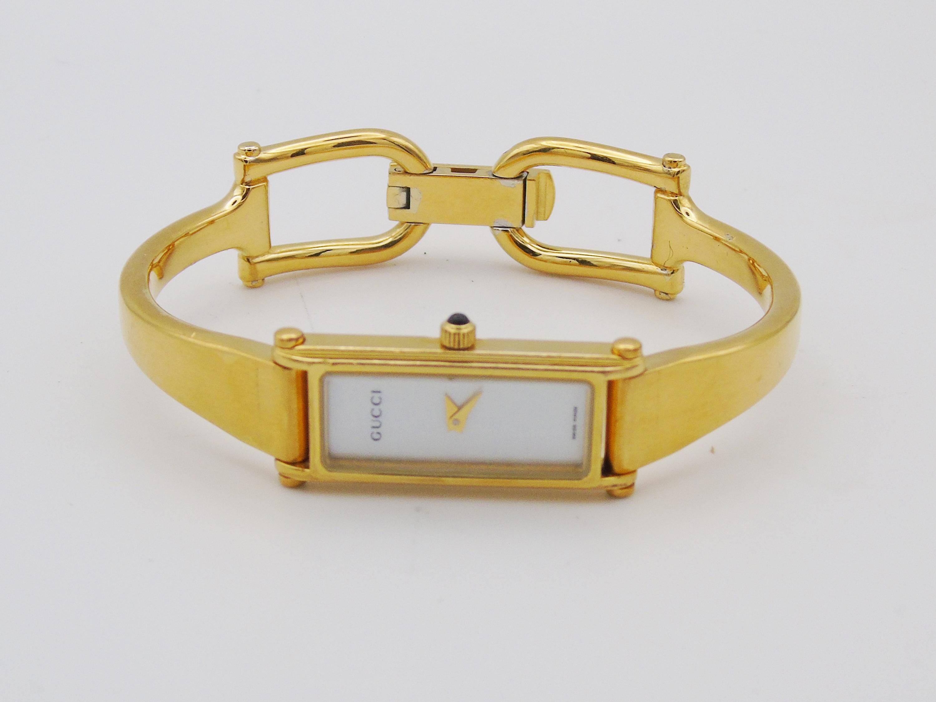 GUCCI マザーオブパール 長方形時計 Gucci watch mother of pearl - Etsy 日本