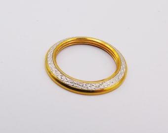 Gucci Diamondcut Gold Bezel - Bezel Only for Gucci Bezel Watch 1100L and 11/12 Models