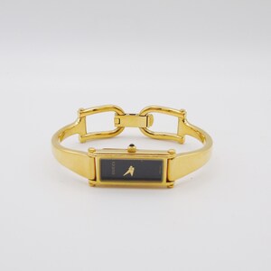 Gucci 1500L gouden horloge – vintage Gucci-horloge, elegant gouden tankhorloge G04