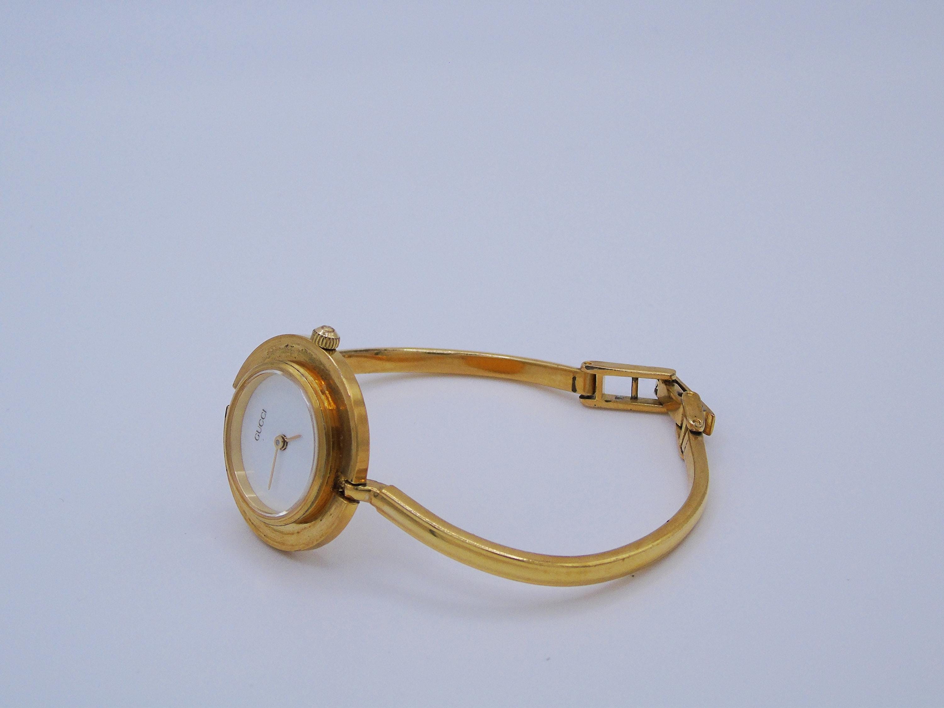 動作確認済みヴィンテージグッチベゼルウォッチ90年代チェンジベゼル