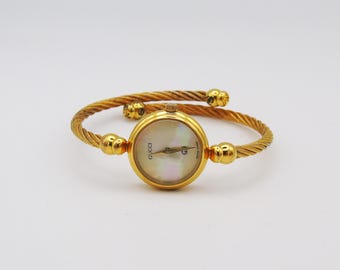 ヴィンテージ GUCCI 2700 2.L ブラック ダイヤル ゴールド QZ