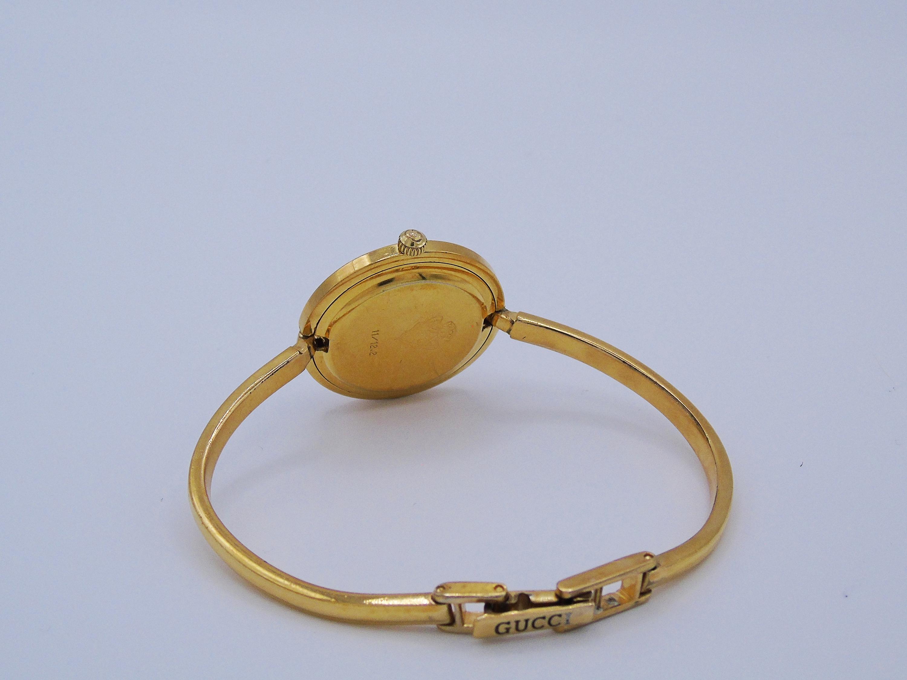 動作確認済みヴィンテージグッチベゼルウォッチ90年代チェンジベゼル