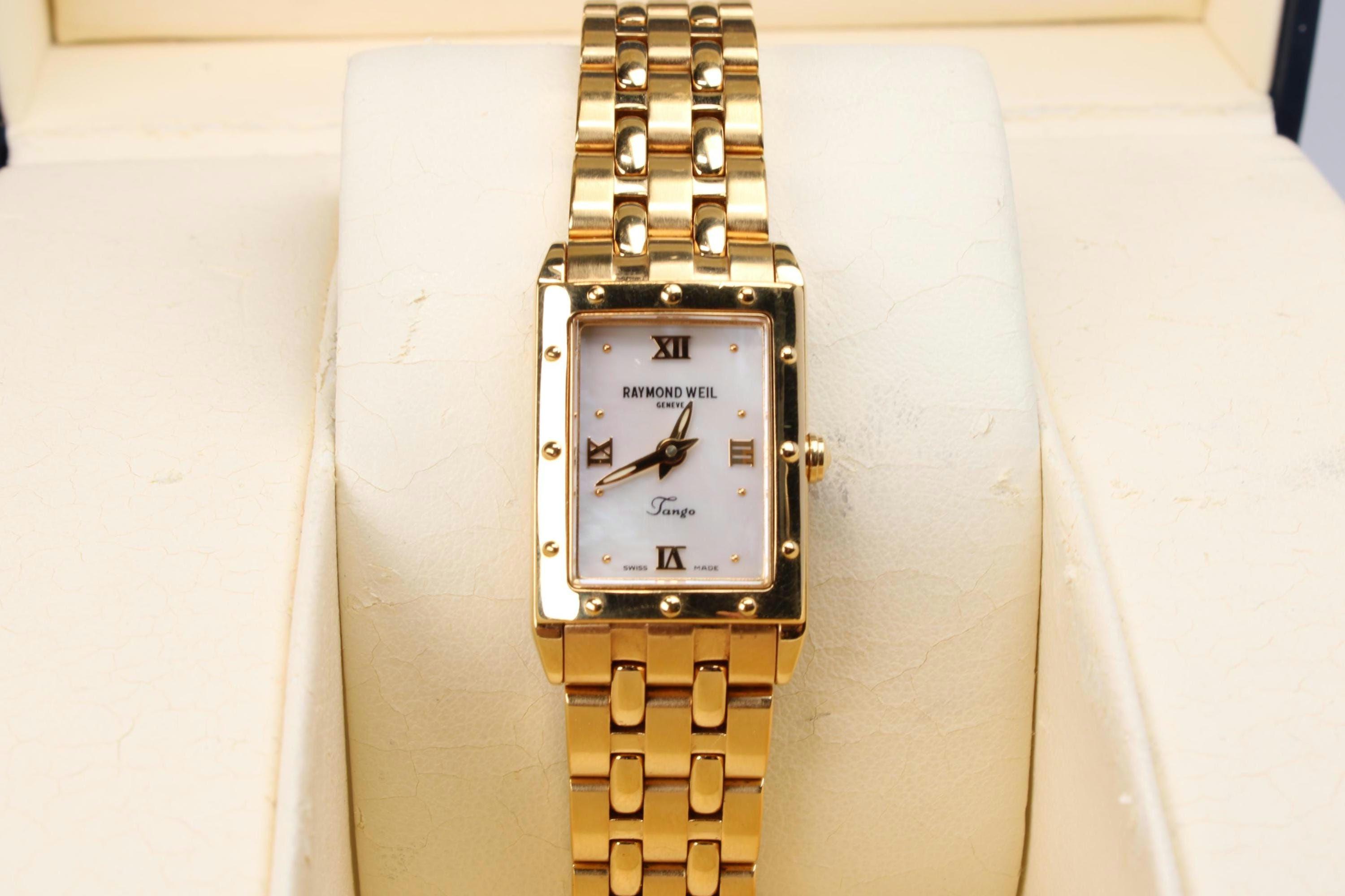 Raymond Weil Tango Gold Watch & Box and Papers - Ladies 
