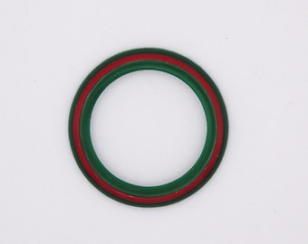Genuine Gucci Red and Green Stripe Bezel – Rare Find for Gucci Change Bezel Watches ( Fits Gucci 1100 and Gucci 11/12 models)