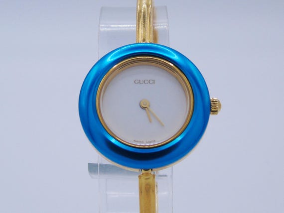 動作確認済みヴィンテージグッチベゼルウォッチ90年代チェンジベゼル