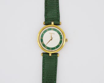 Gucci Watch Vintage Sherry Line 21mm Women\'s Gold X Green Vintage Gucci Sherry Line Women main image 3