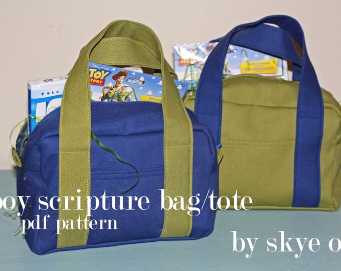 PATTERN Pdf Boy Scripture Bag/tote - Etsy