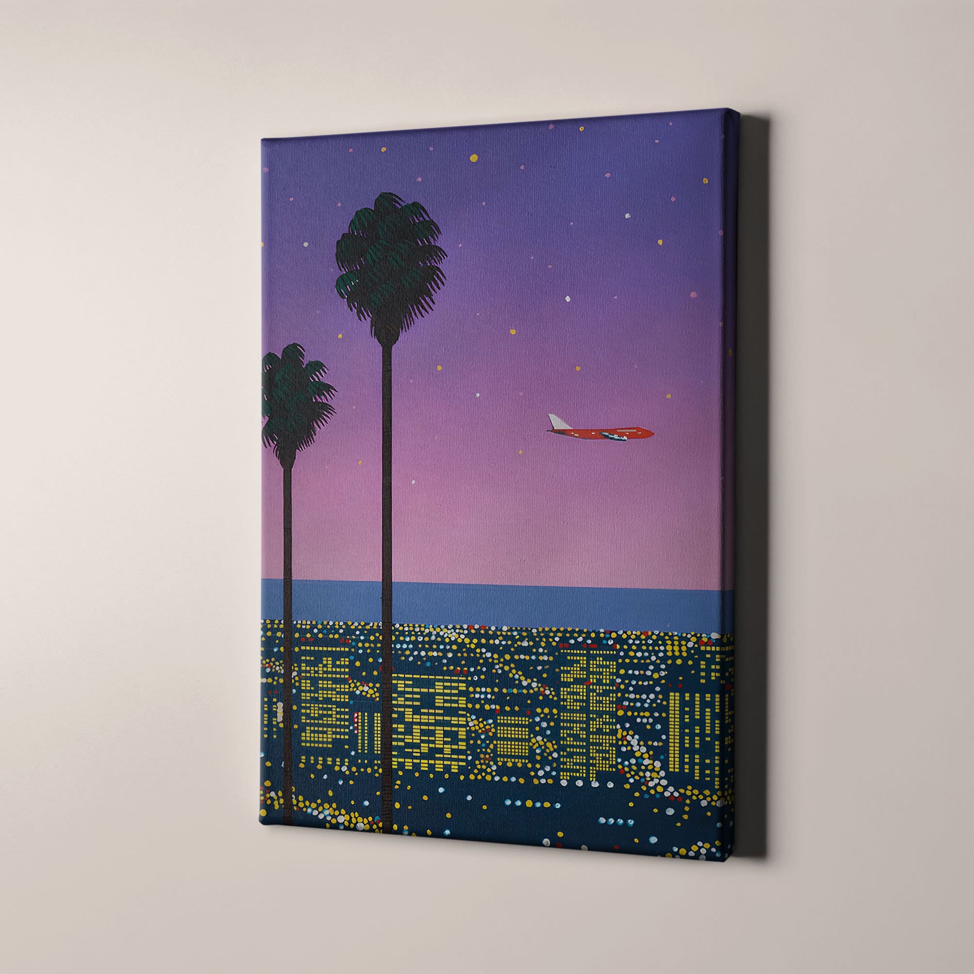Hiroshi Nagai Downtown Sunset Retro Japanese Art Print Poster