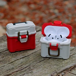 Fishing Tackle Box AirPods 4 Case - Outdoor Angler Edition - Secure Latch Design - Tackle Box - Fishing Lover - Bass fishing - Angler Gift