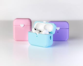 Heart AirPods Case - AirPods 2/3/Pro Case - Cute accessory - Pastel Colors - Protective Case - Cute AirPods Case - Custom AirPods Case