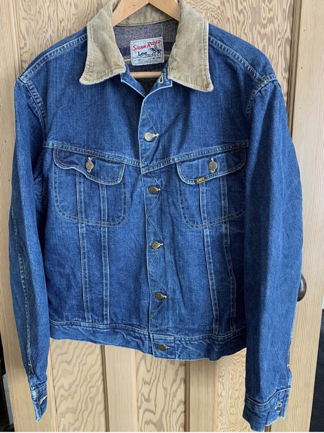 Stern Ritter Rider Jacket Vintage 60s/70s Lee Storm Rider 101-LJ Blanket Lined Denim Jacket ...