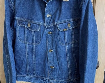 Vintage 70s Lee Storm Rider Blanket Lined Denim Jacket - Etsy