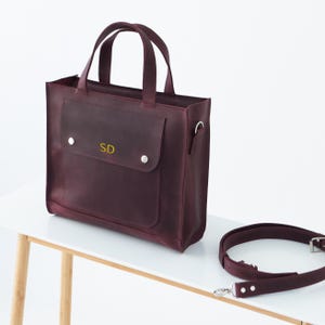 Besace en cuir, sacoche pour ordinateur portable personnalisée, sac à main pour femme, sac de bureau, sac de travail en cuir, cartable en cuir, porte-documents en cuir, sac à bandoulière