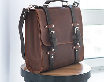 Sacoche pour ordinateur portable en cuir personnalisée, besace, sac de travail, porte-documents en cuir, sac à bandoulière, sac à main en cuir, sac de bureau, cartable pour femme
