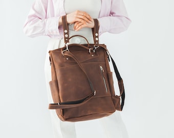 Bolso cambiador grande de piel para mamás, mochila de viaje práctica y duradera, regalo ideal para nuevas mamás, espacioso bolso para bebé, cómodo bolso cambiador