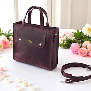 Besace en cuir, Sacoche pour ordinateur portable en cuir personnalisée, Sac de travail, Sac de bureau, Cartable en cuir, Sac à bandoulière, Sac à main en cuir, Sac à bandoulière