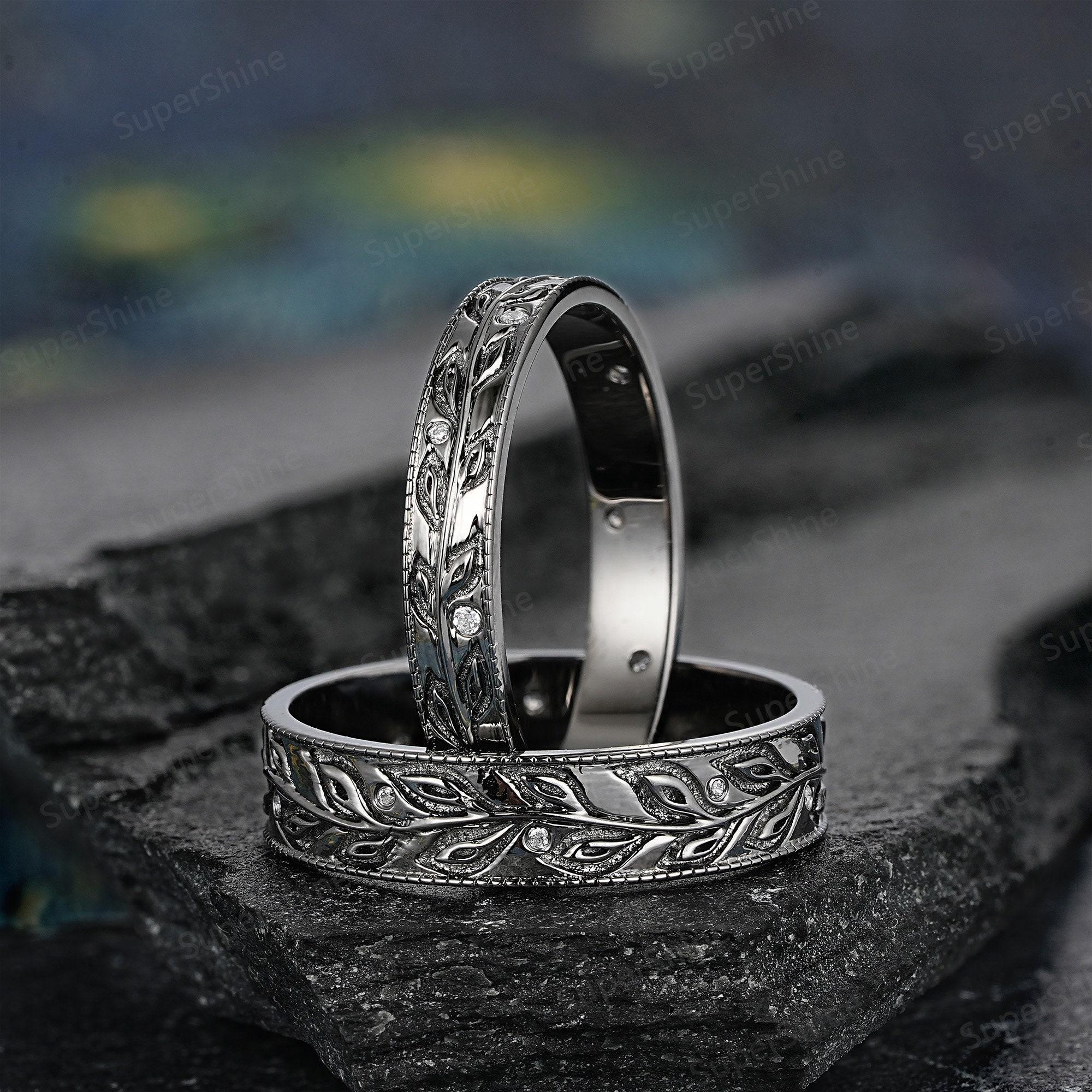 Couples Rings His And Her Set His And Hers Wedding Ring Sets