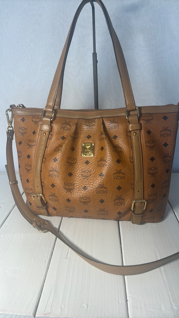 Authentic and pre-loved MCM tote leather bag