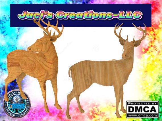 3d, Stl, Deer Plaque, Buck, Doe, J-0003-deer Plaque - Etsy