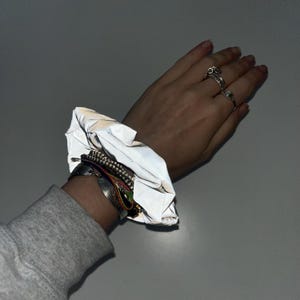 Silver Women's Reflective Hair Band, Solid Color Hair Accessories for Daily Wear, Summer, Glow in the Dark, Cute