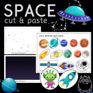 DIY Spce, space decoration, space template, planet, astronuat, universe