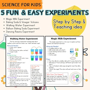 Five Fun & Easy Science Experiments for Kids!