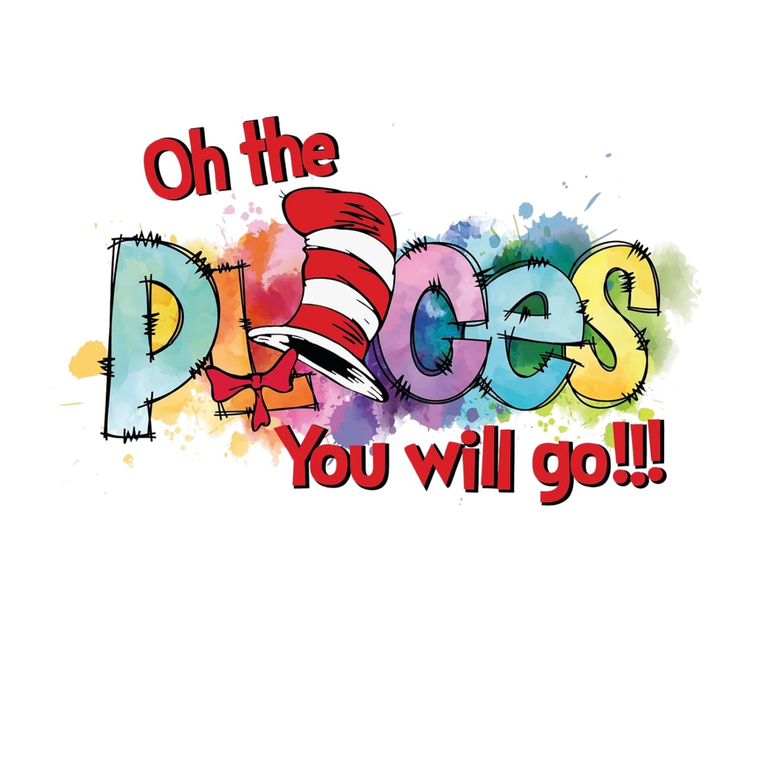 Dr Seuss Oh the Places You Will Go PNG, Save the Planet Png, Dr Hat Png ...
