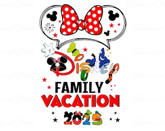 Disney Family Vacation 2025 Shirt - Matching Disney Trip Tee - Mickey Mouse Group Travel Design - Magic Kingdom SVG PNG