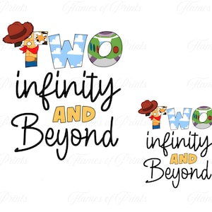 Dos PNG de Infinito y más allá, Toy Story PNG, Toy Story Land PNG, Camisetas a juego de Disneyworld, Buzz y Woody PNG, Regalo de Toy Story
