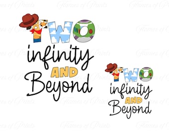 Deux à l'infini et au-delà PNG, Toy Story png, Toy Story Land PNG, t-shirts assortis Disneyworld, Buzz et Woody PNG, cadeau Toy Story