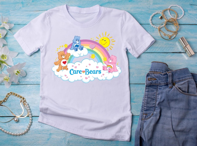 Care Bears Svg, Care Bears Png, Born To Care Svg, Born To Care Png, Care Bears Clipart, Nobody Cares Like a Bear SVG, Care Bears Sublimation image 3