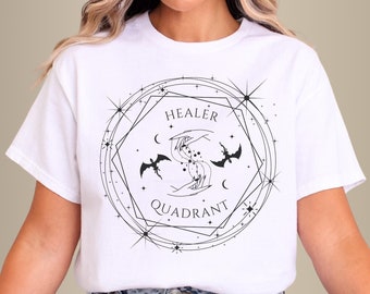 Camiseta de Onyx Storm de Fourth Wing Camiseta de Dragon Camiseta de Basgiath Healer Quadrant Camiseta de Violet Sorrengail Xaden Riorson Amante de la fantasía Lector de libros