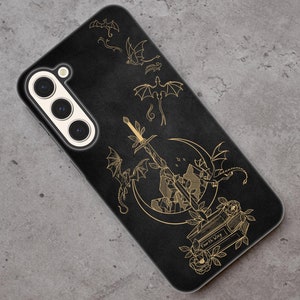 Vierter Flügel Samsung Galaxy Hülle Empyrean Tomes Buch Drachenreiter Basgiath Onyx Storm Vierter Flügel Fan Geschenk S23 Ultra Plus Fantasy Booktok S22