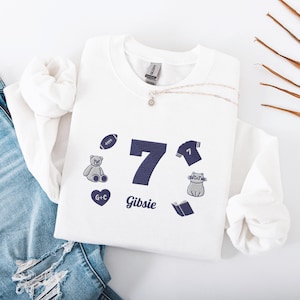Taming 7 Embroidered Gibsie Sweatshirt Boys of Tommen College Sweater Chloe Walsh Binding 13 Gibsie Claire Bear Bookish Merch Reader Gift