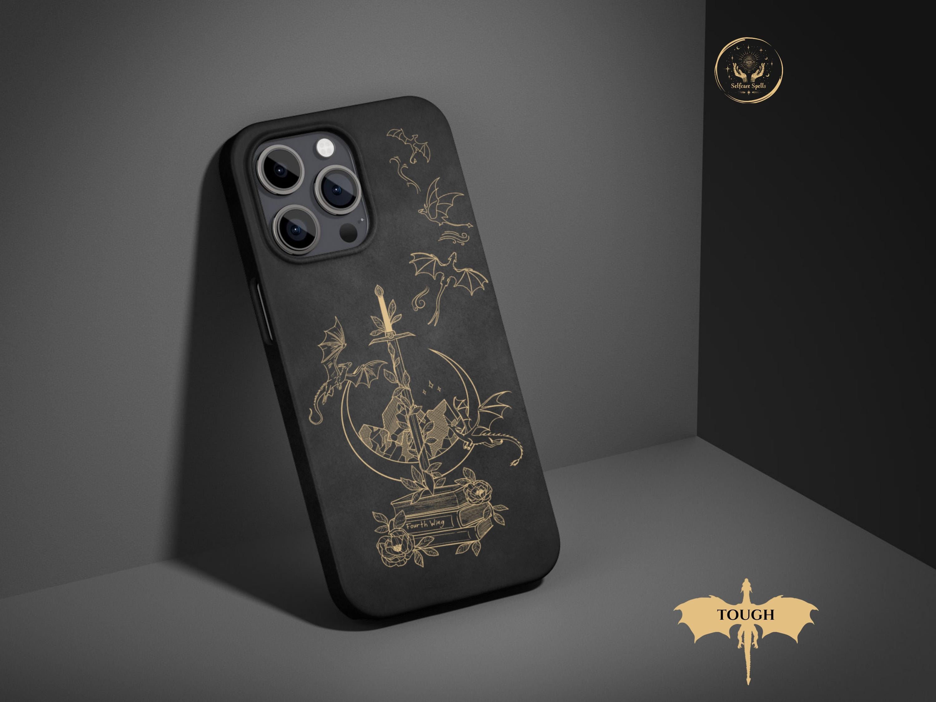 Fourth Wing iPhone Case Empyrean Tomes Books Dragon Riders Basgiath Onyx Storm Fourth Wing Fan Gift iPhone 15 Pro Max Plus Fantasy Booktok