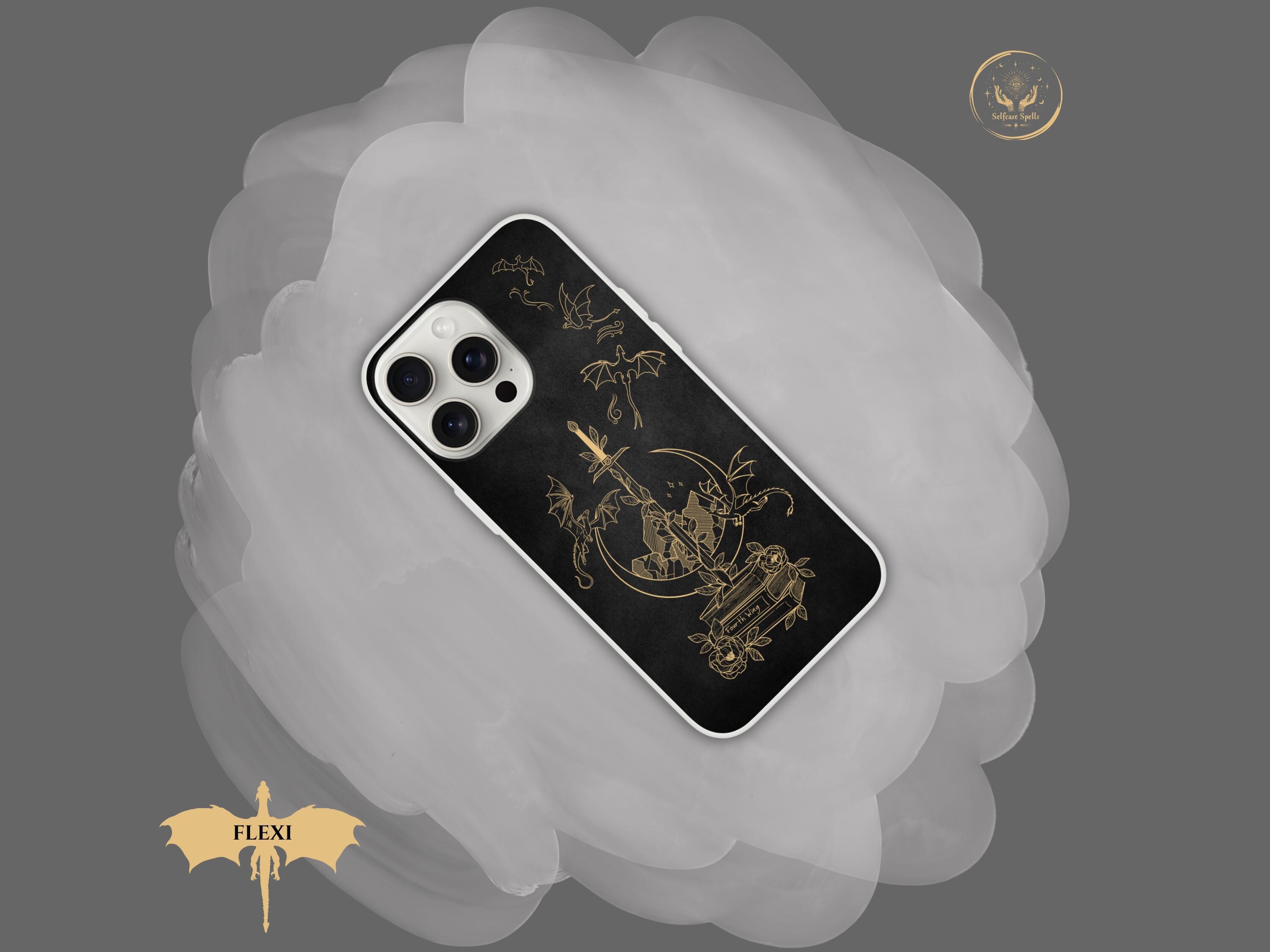 Fourth Wing iPhone Case Empyrean Tomes Books Dragon Riders Basgiath Onyx Storm Fourth Wing Fan Gift iPhone 15 Pro Max Plus Fantasy Booktok