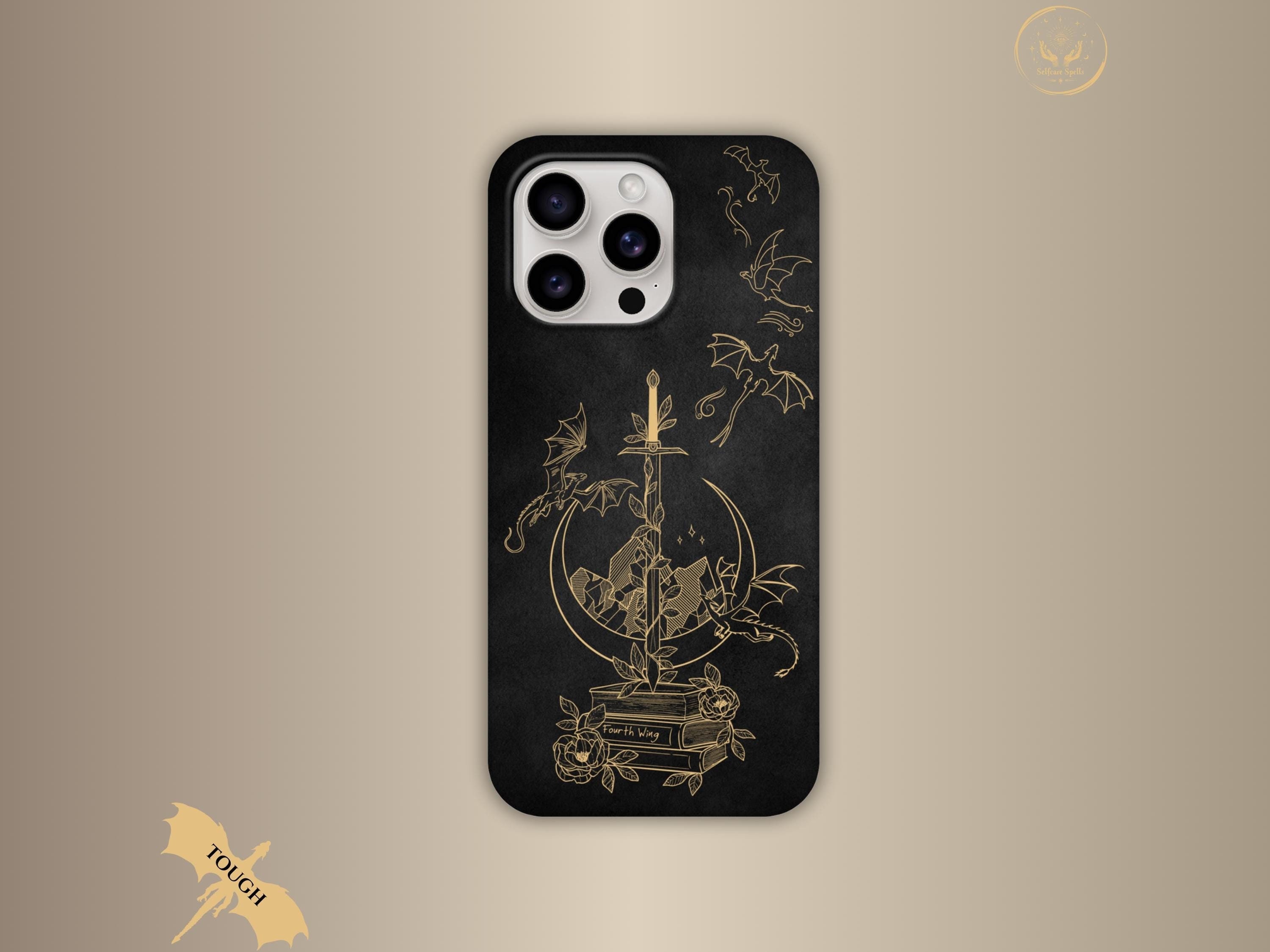 Fourth Wing iPhone Case Empyrean Tomes Books Dragon Riders Basgiath Onyx Storm Fourth Wing Fan Gift iPhone 15 Pro Max Plus Fantasy Booktok