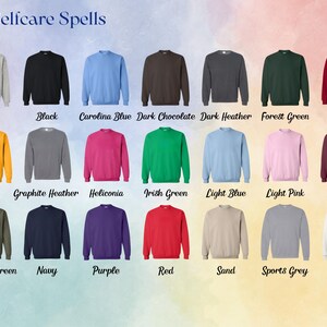 colour options for sweatshirt