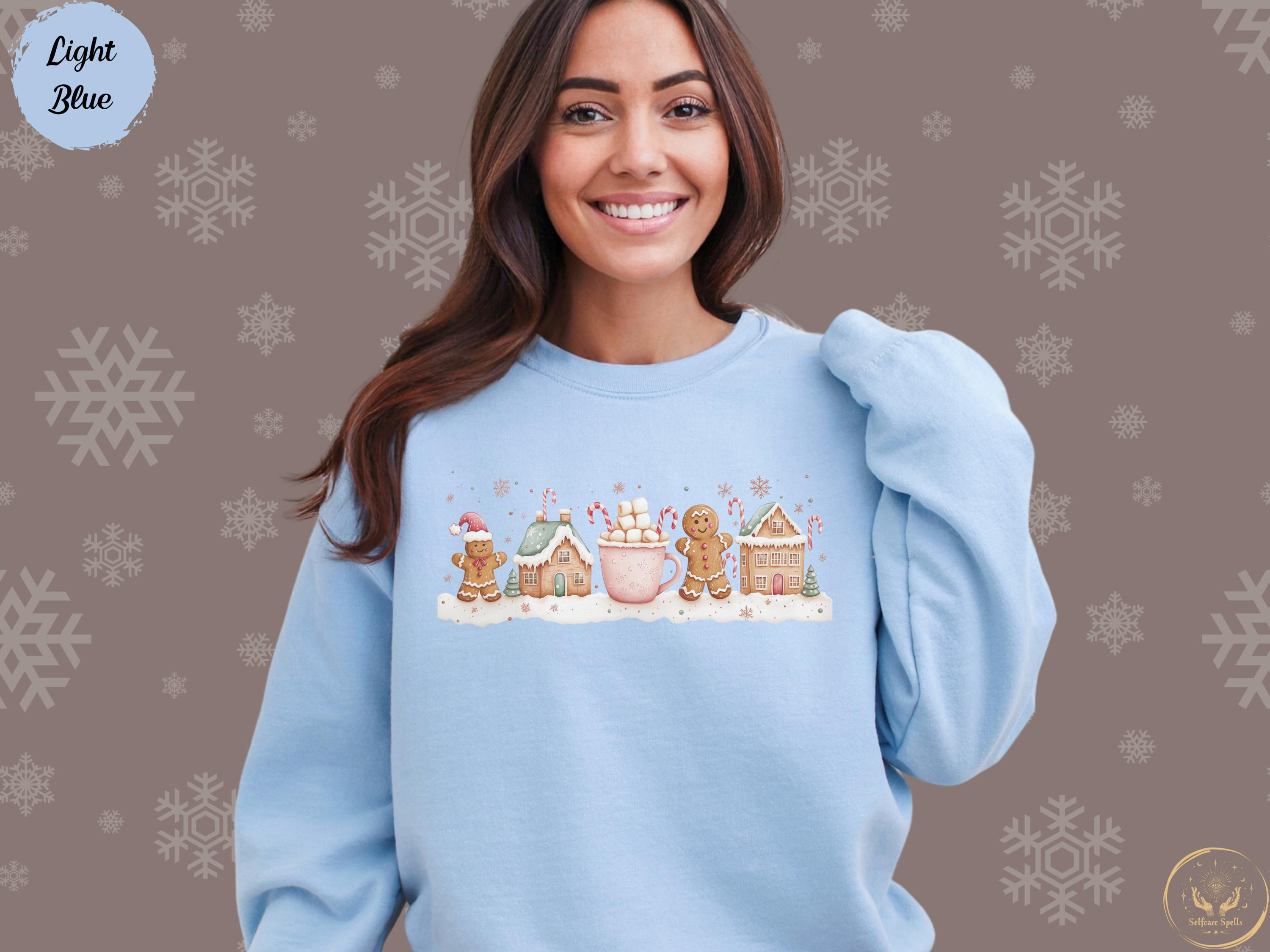 Pastell Lebkuchen Pullover süß Weihnachtskeks Weihnachtsgeschenk