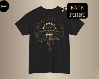 Maglietta Drago Tairn Andarna della Quarta Ala, Libro Fantasy, Regalo, Maglietta Onyx Storm, Abbigliamento Basgiath Romantasy Dragon Rider, Fase Lunare Celeste