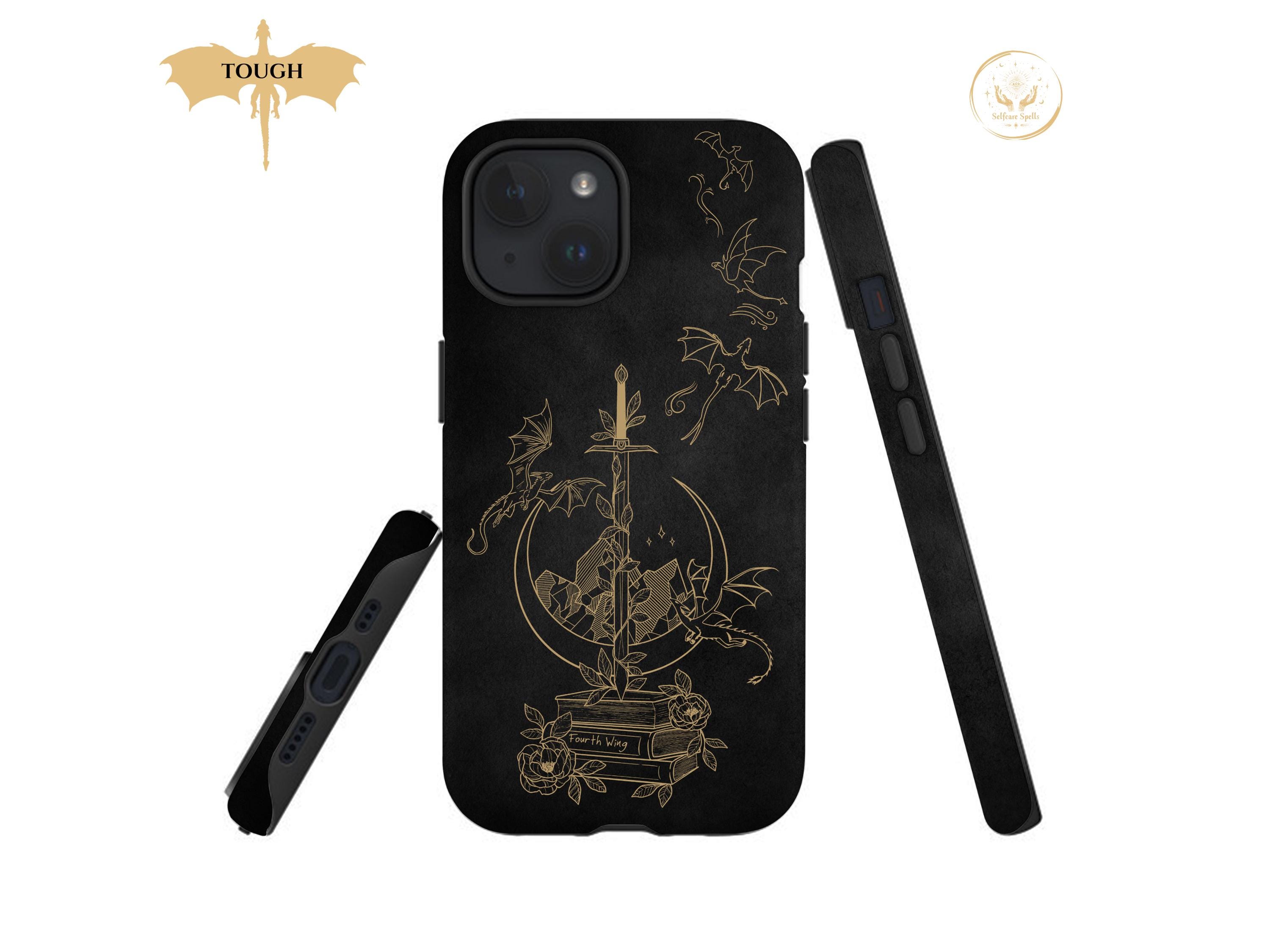 Fourth Wing iPhone Case Empyrean Tomes Books Dragon Riders Basgiath Onyx Storm Fourth Wing Fan Gift iPhone 15 Pro Max Plus Fantasy Booktok