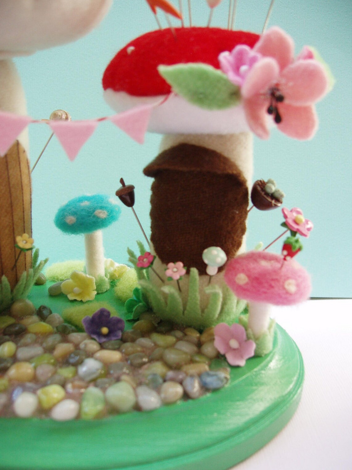 Woodland Wonderland Pincushion and Pin Toppers Etsy
