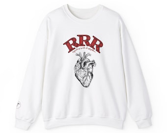RRR Heart Graphic Sweatshirt, Unisex Crewneck
