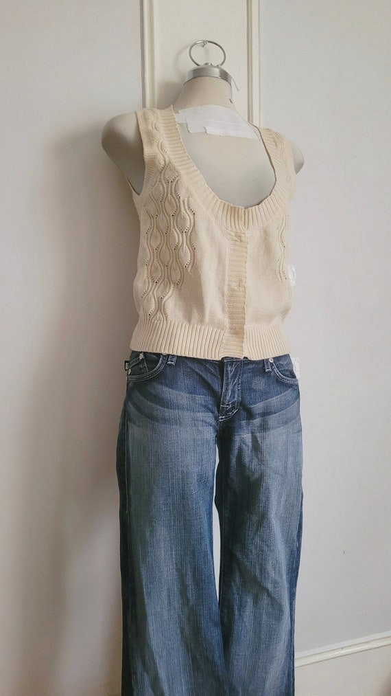 Creamy Knit  vest womens waistcoat - image 3